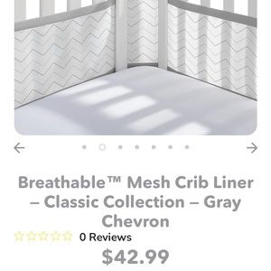 Breathable baby mesh crib liner